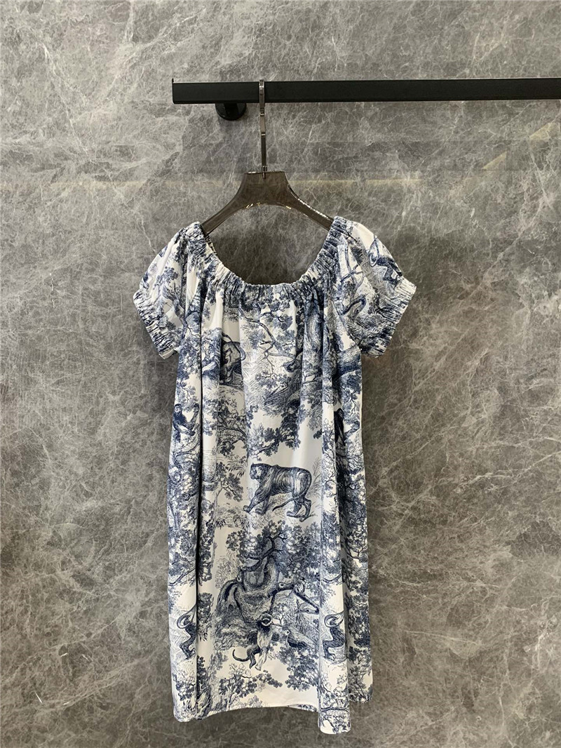 D10r ruffle sleeve floral print dress