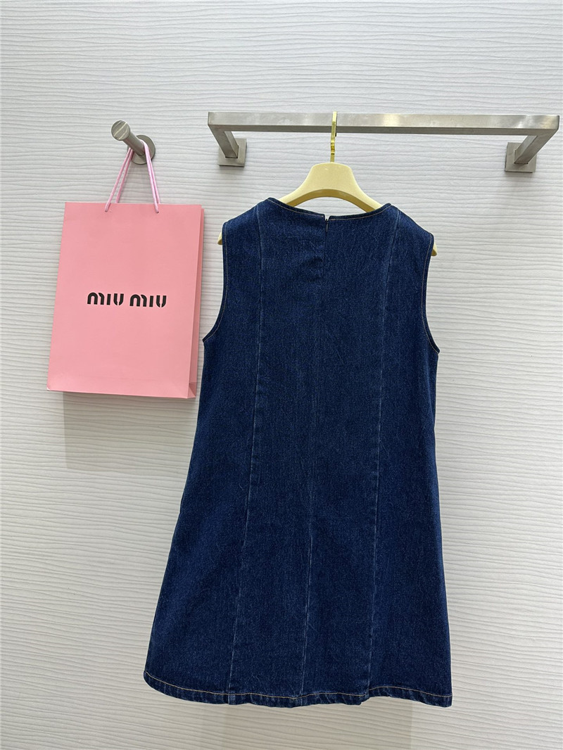 M1um1u denim dress replicas clothes
