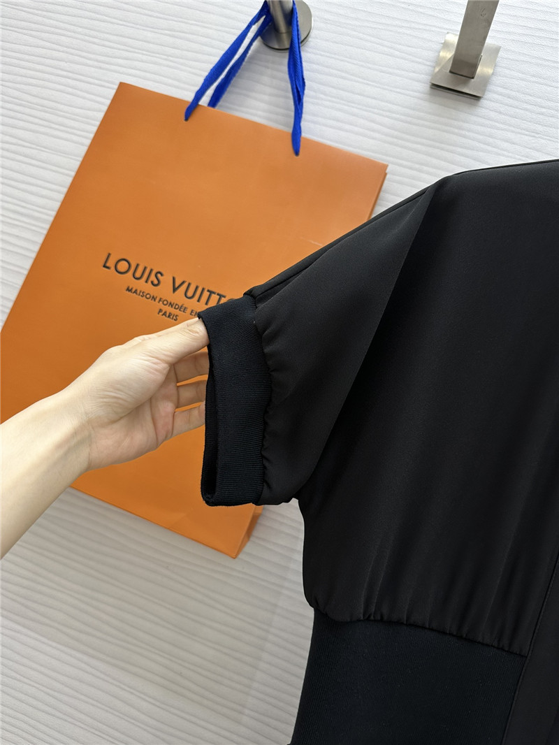 l0vis Vvtt0n lv zipper little black dress replica clothing
