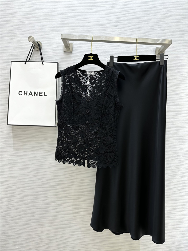 Ch**el hot sale lace vest replica d&g clothing