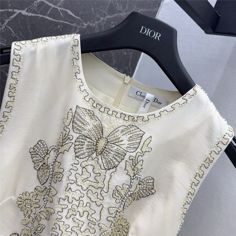 D10r butterfly embroidery dress replica designer clothes