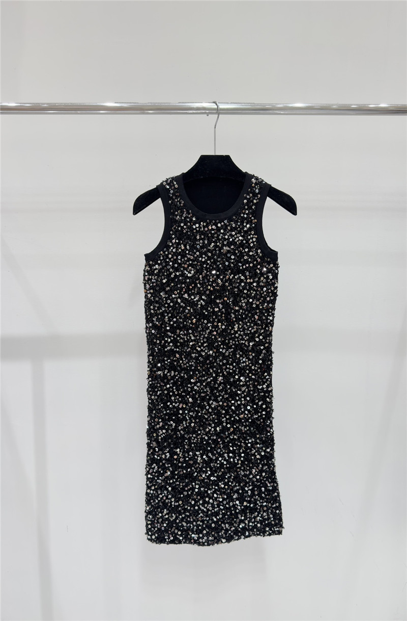 Ch**el knitted sleeveless vest dress replica designer clothes