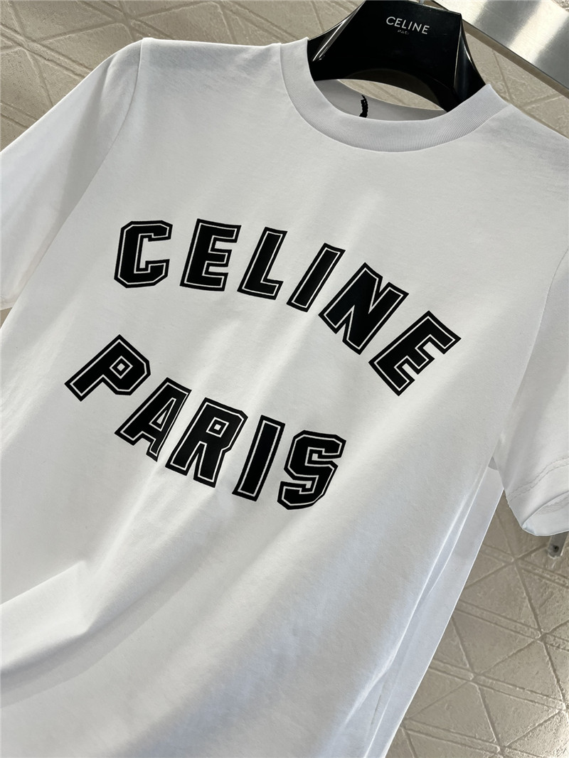 Ce1i*e round neck letter print t-shirt replica d&g clothing