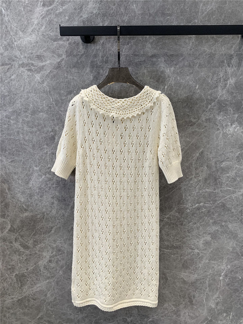 Ce1i*e doll collar hollow knit dress replica d&g clothing