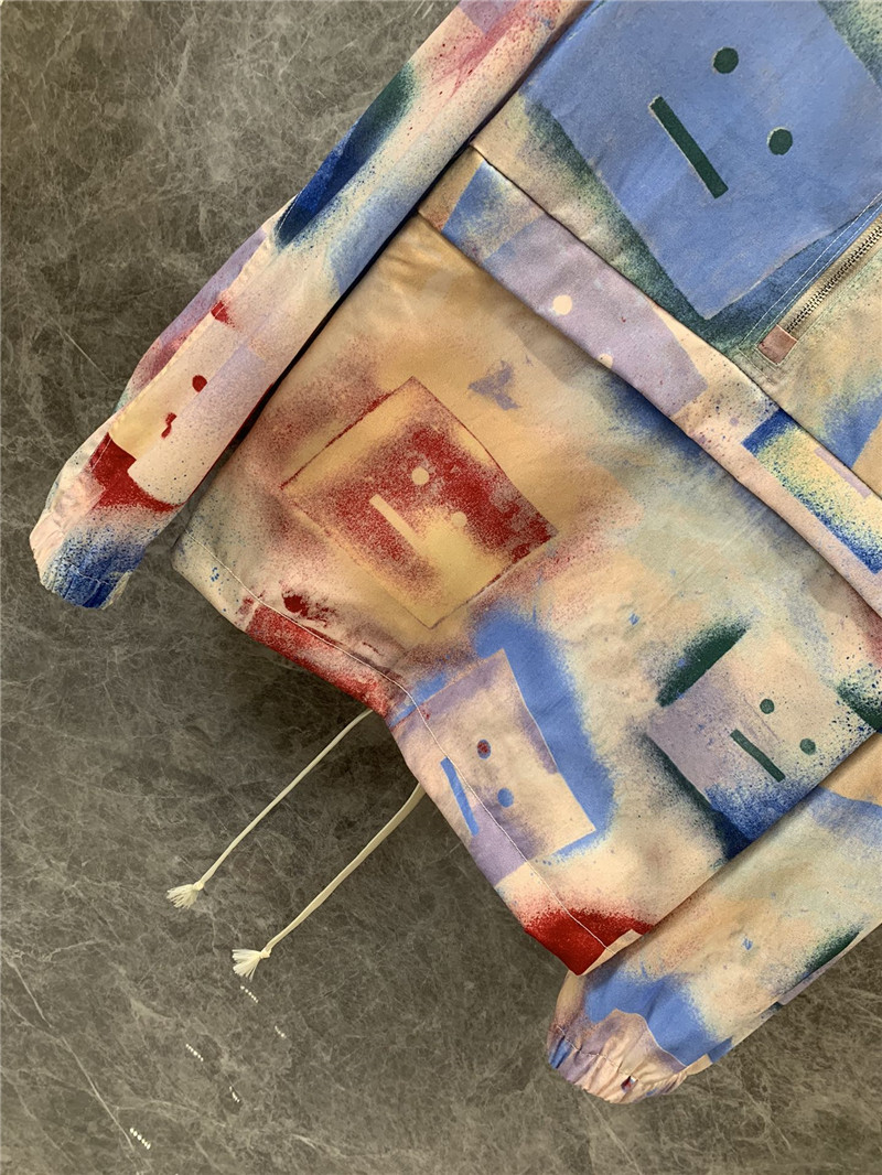 acne studios printed hooded jacket replica clothing