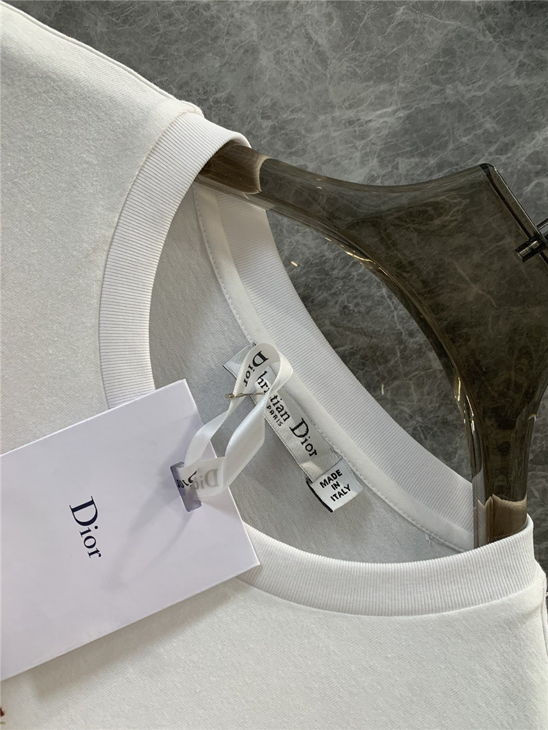 D10r plant print round neck short sleeve t-shirt replica clothing