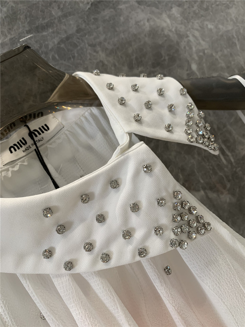 M1um1u beaded sleeveless shirt replica clothing sites