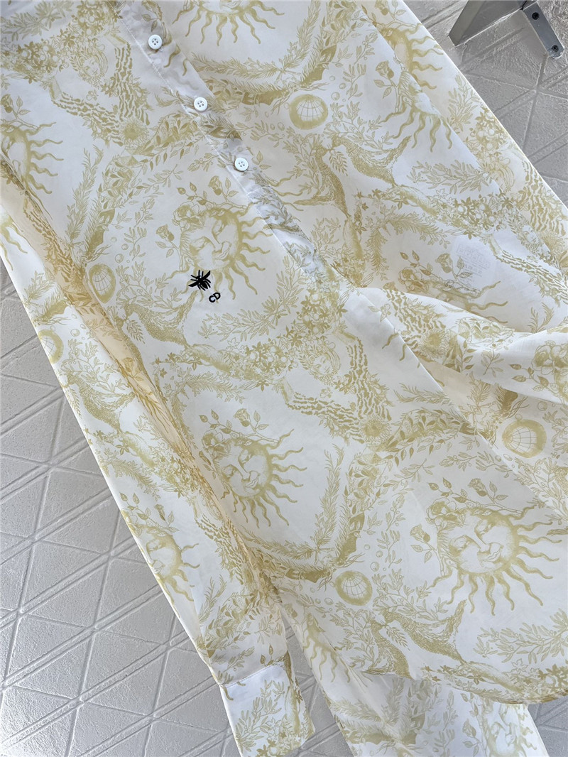 D10r cotton and linen animal shirt replica designer clothes