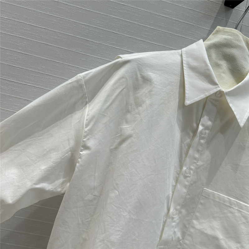 Gvc*1 navy shawl collar shirt replica designer clothes