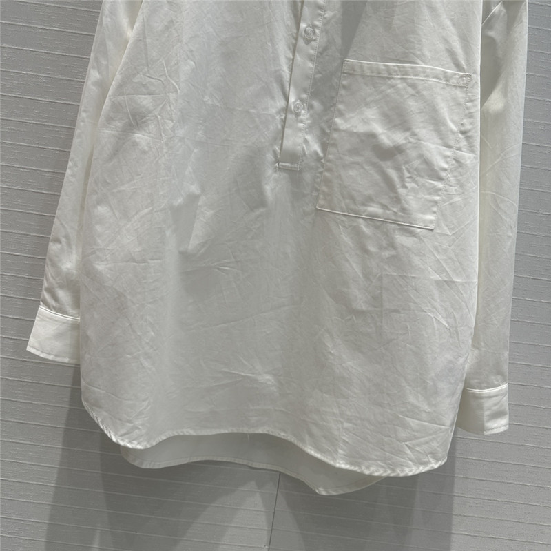 Gvc*1 navy shawl collar shirt replica designer clothes