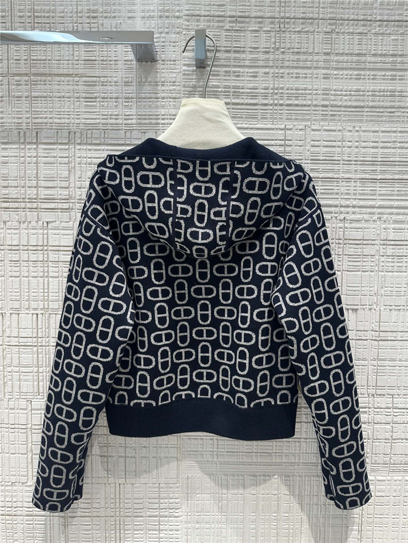 H**me5 pig nose monogram zipper cashmere coat replica clothes
