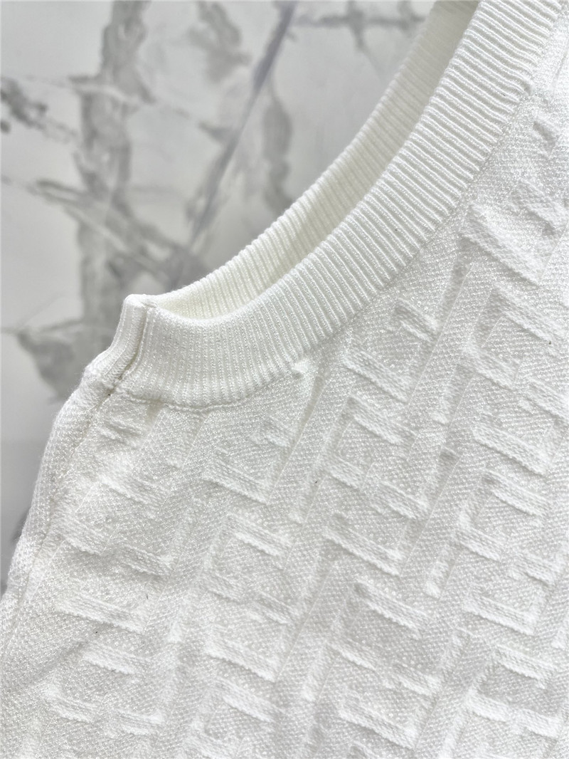 F**di double f letter knitted vest replica d&g clothing