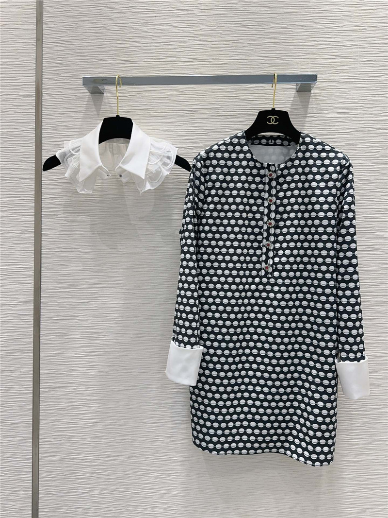 M1um1u polka dot french dress cheap replica designer clothes