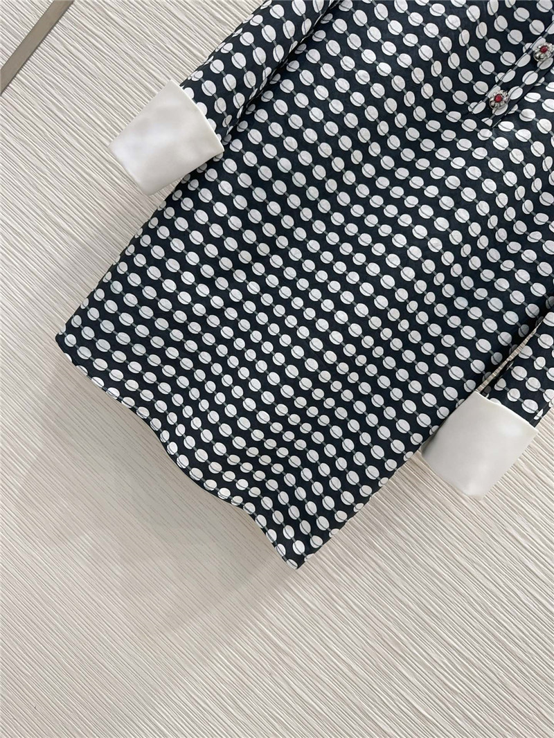 M1um1u polka dot french dress cheap replica designer clothes