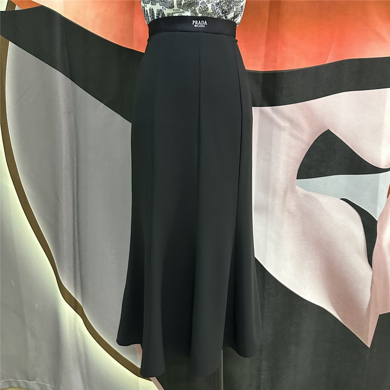 Pra*a high waist fishtail skirt replica clothing sites