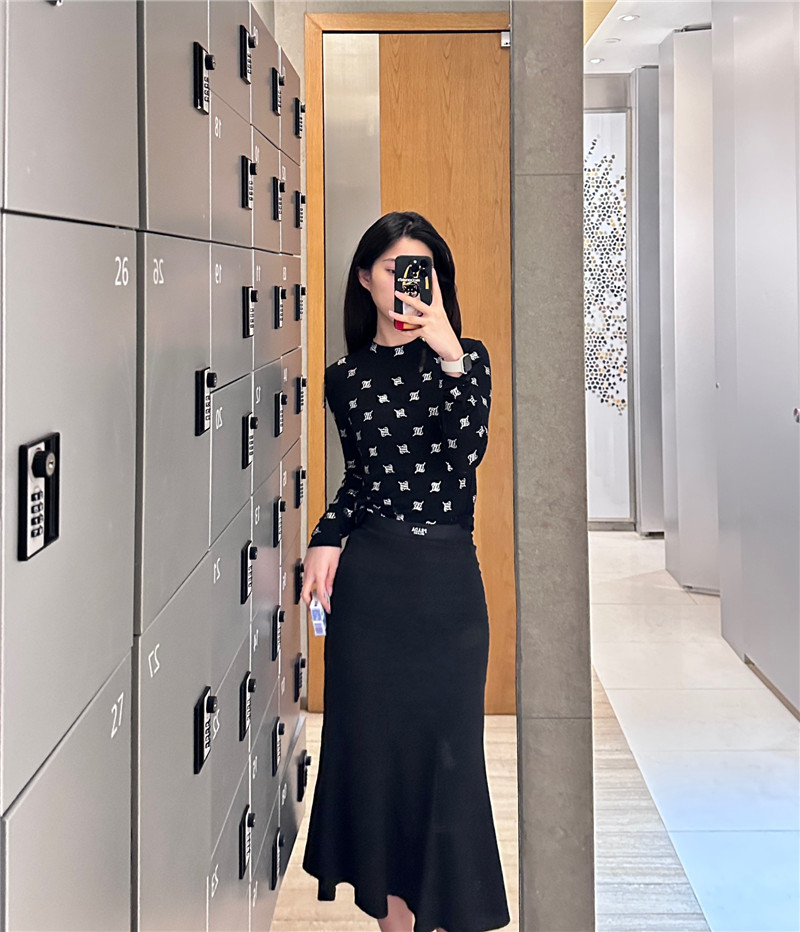Pra*a high waist fishtail skirt replica clothing sites