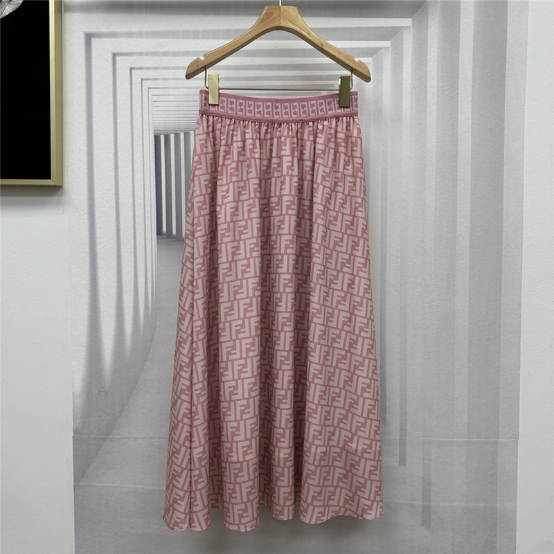 F**di pink high waist skirt replicas clothes