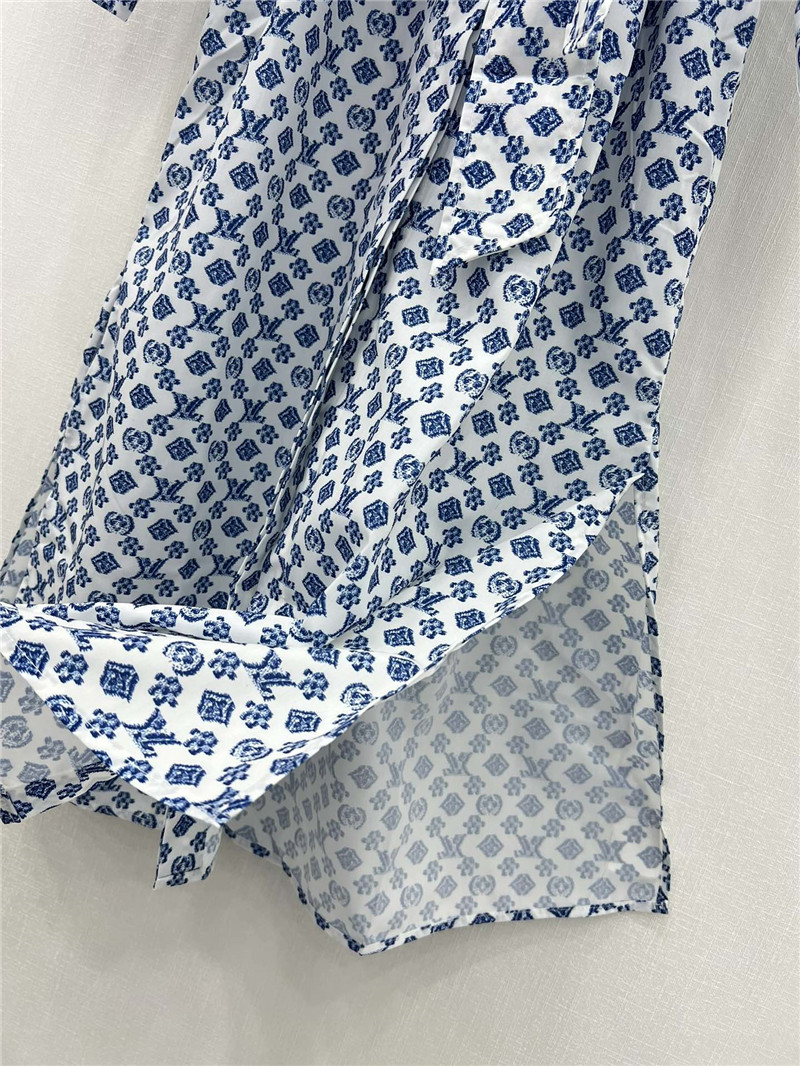 l0vis Vvtt0n lv new blue flower long dress replica clothes
