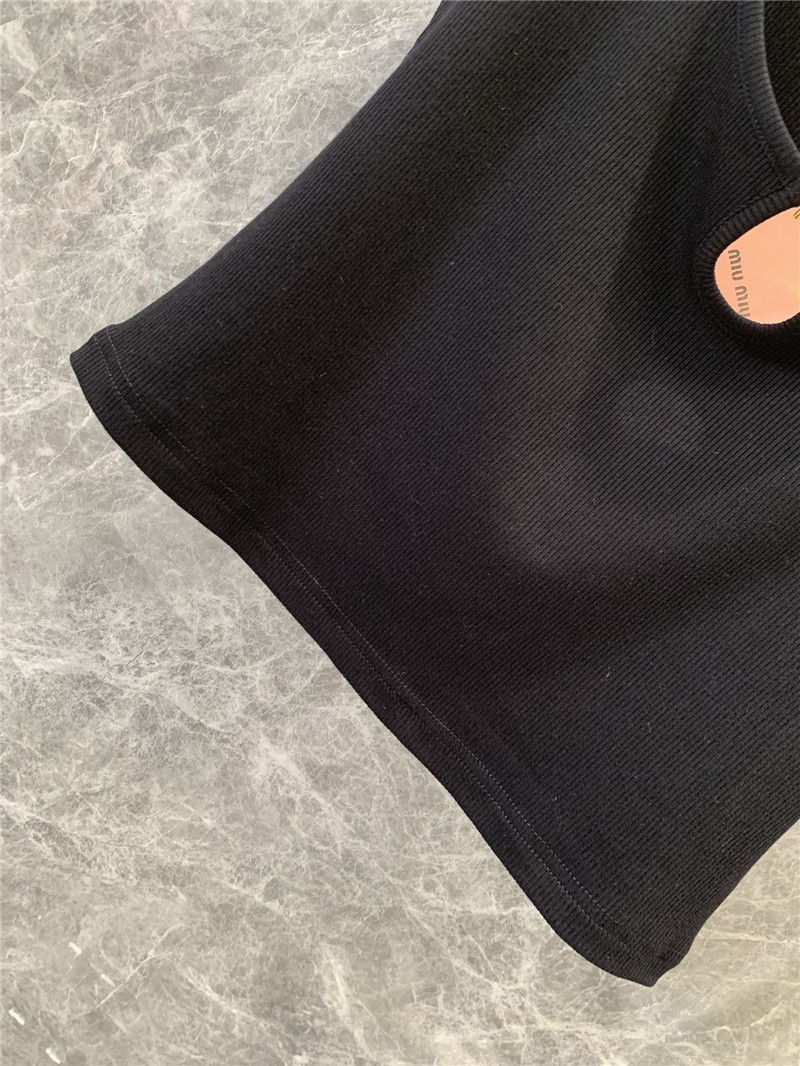 M1um1u letter hardware button hollow vest replica d&g clothing