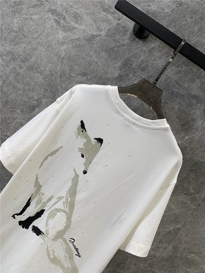 Bv*b*rry fox print short-sleeved t-shirt replica designer clothes