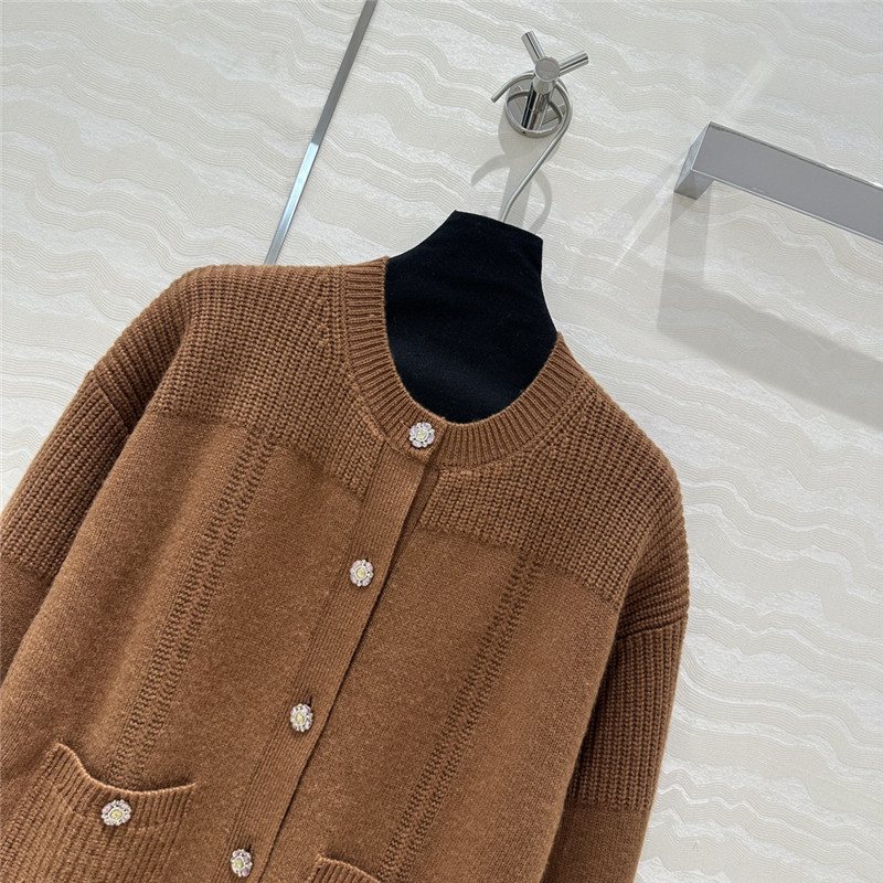 Ch**el cashmere cardigan coat replica clothes