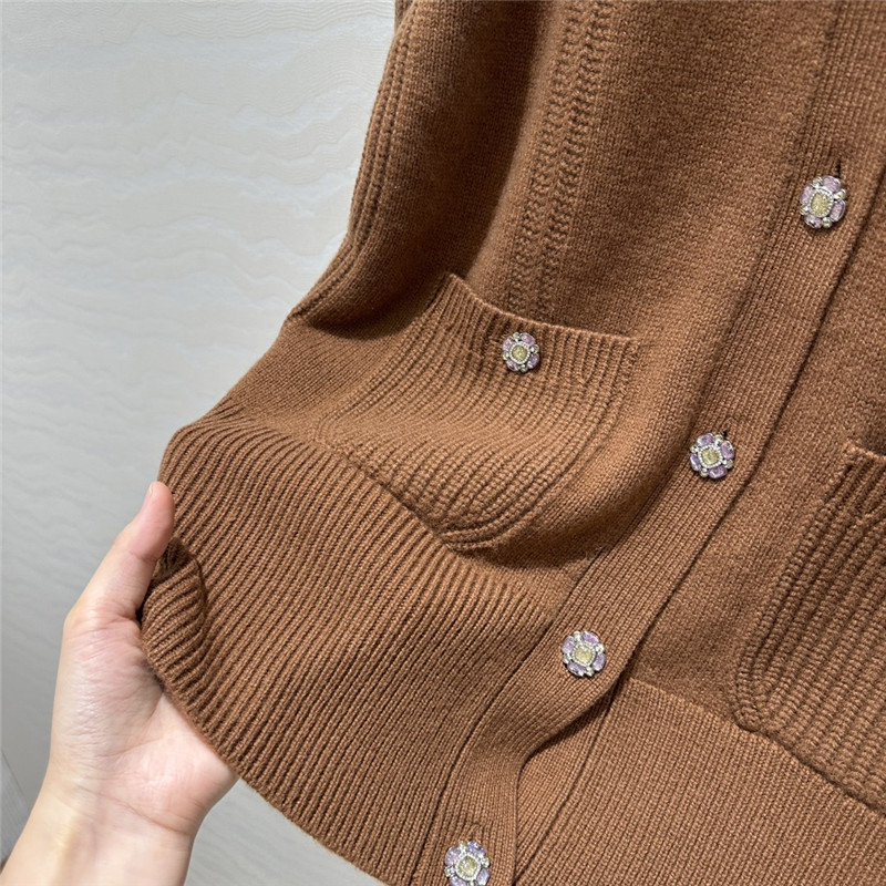 Ch**el cashmere cardigan coat replica clothes