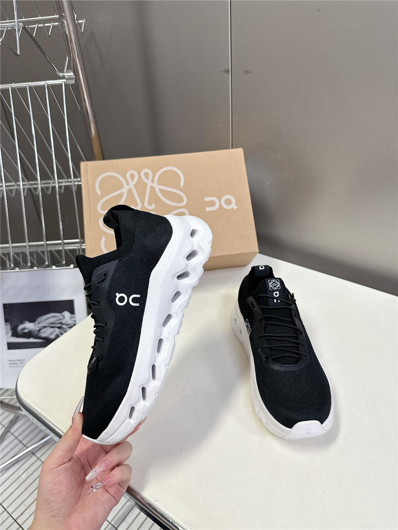 L0ew* + on cloudtilt 2.0 stretch sneakers black