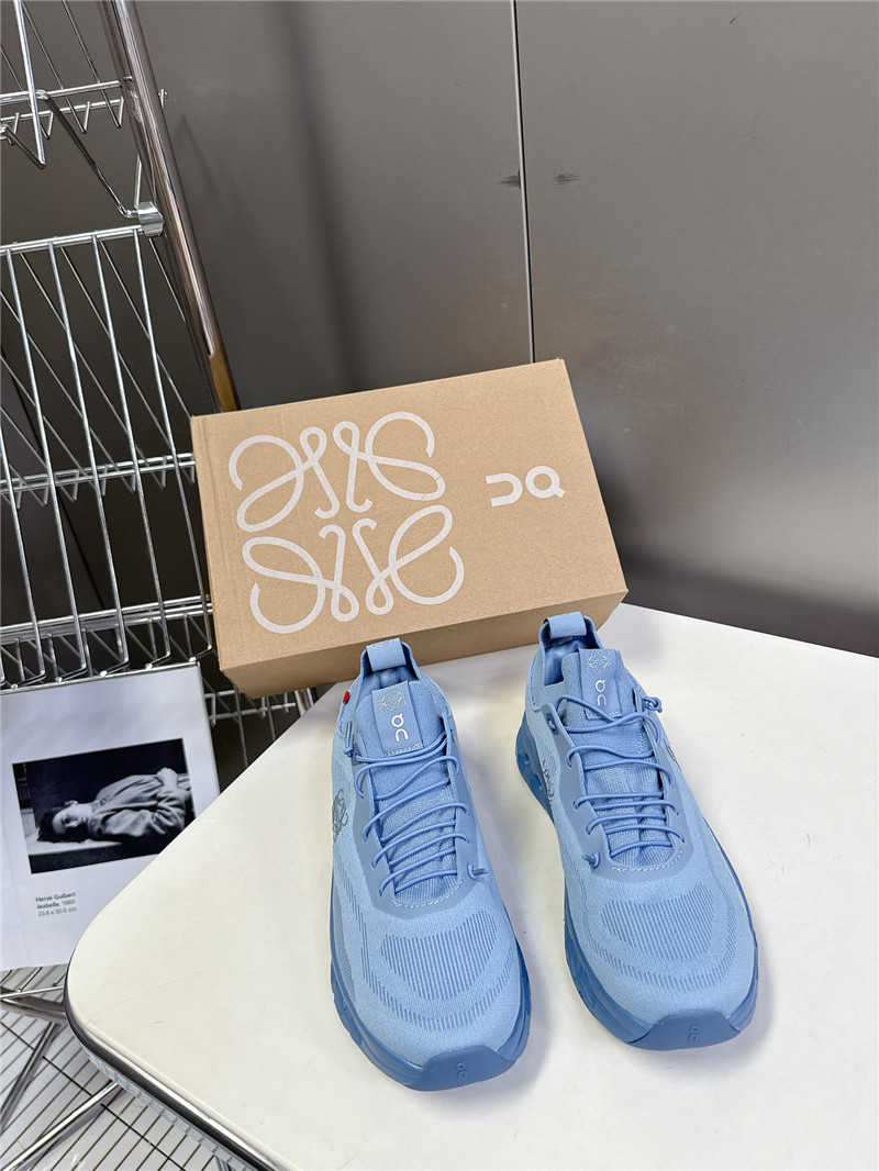L0ew* + on cloudtilt 2.0 blue stretch sneakers