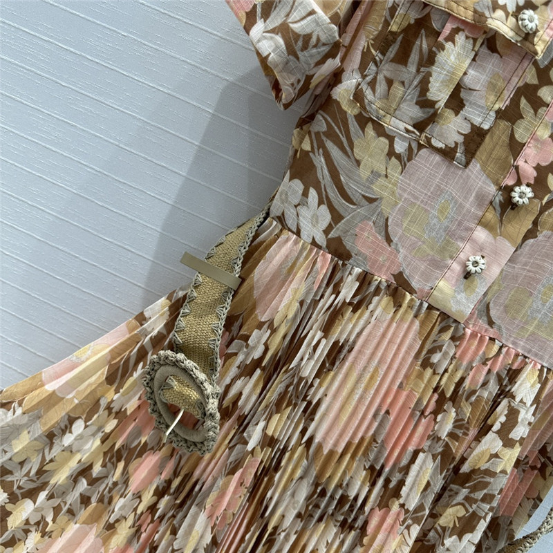 zimm cuffed short sleeves collar dress replica clothing sites