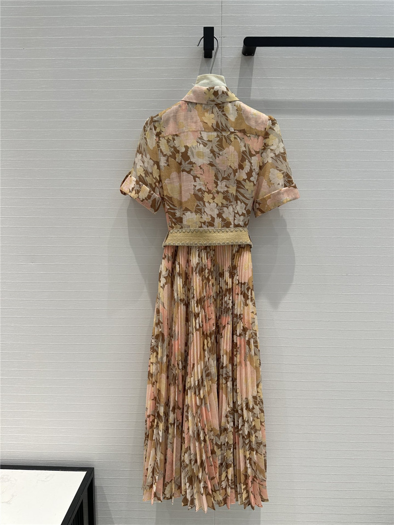 zimm cuffed short sleeves collar dress replica clothing sites