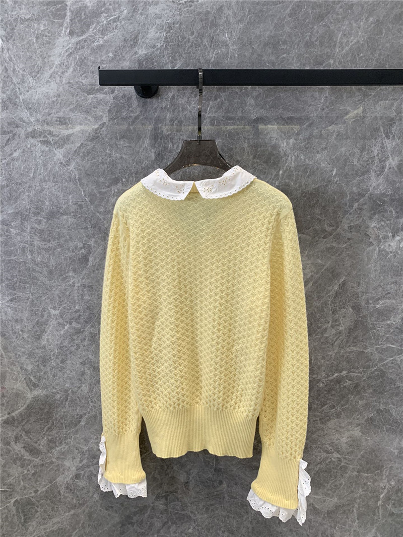 Ch**el v-neck cashmere long-sleeved sweater replicas clothes