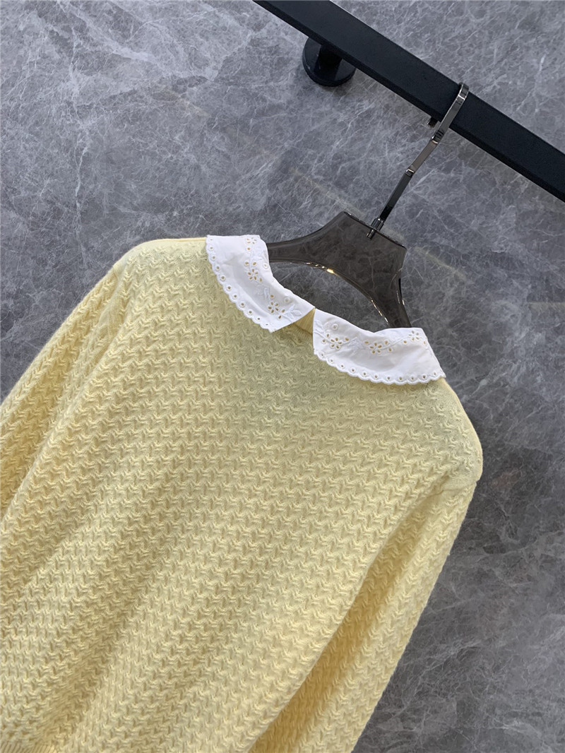 Ch**el v-neck cashmere long-sleeved sweater replicas clothes