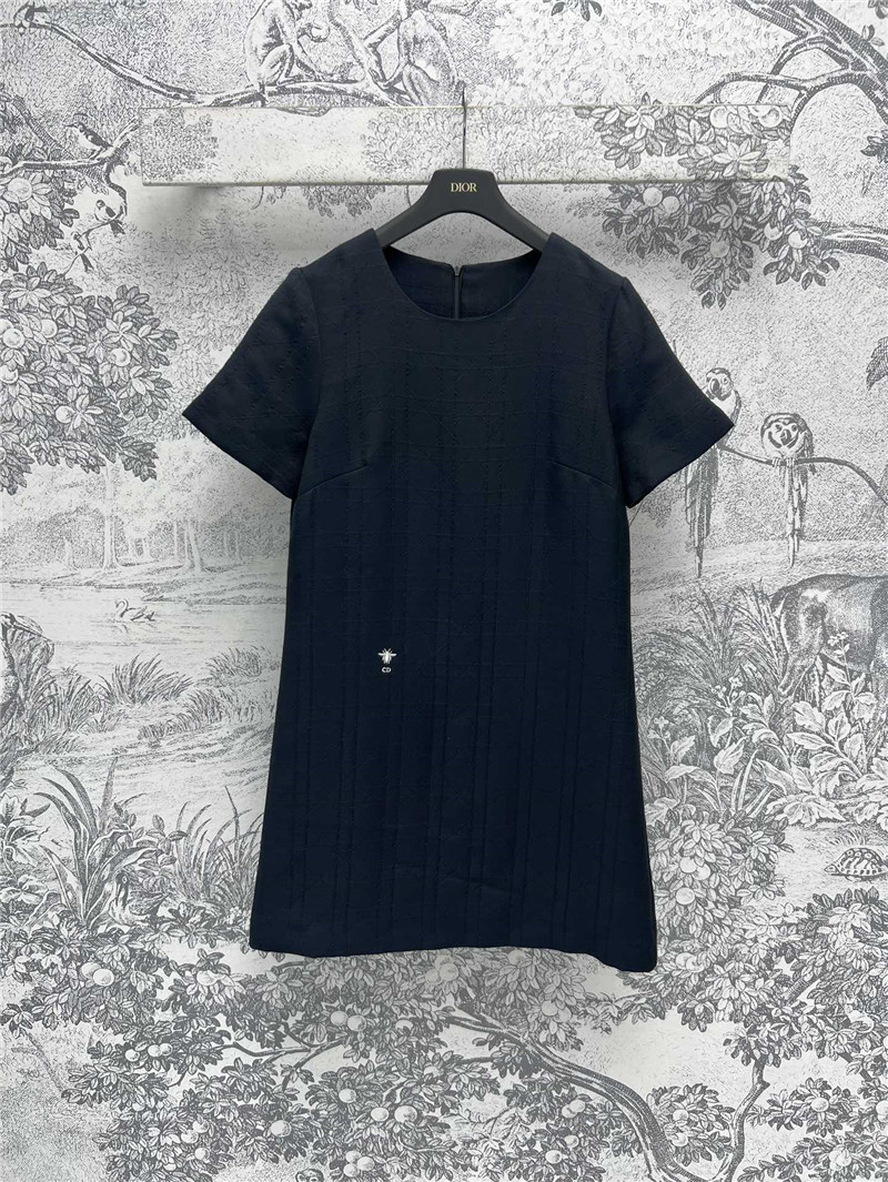 D10r check embroidered shift dress replica d&g clothing