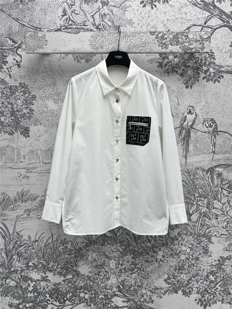 F**di double f print shirt replica designer clothes