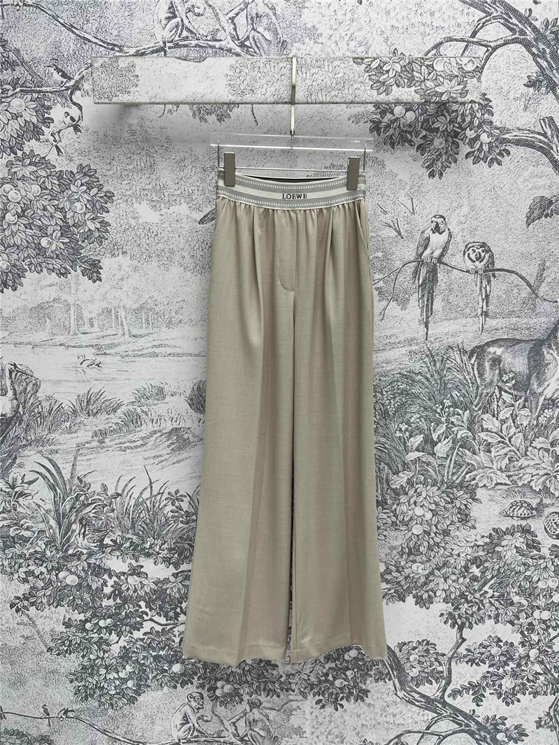 L0ew* logo webbing suit casual pants replica clothing sites