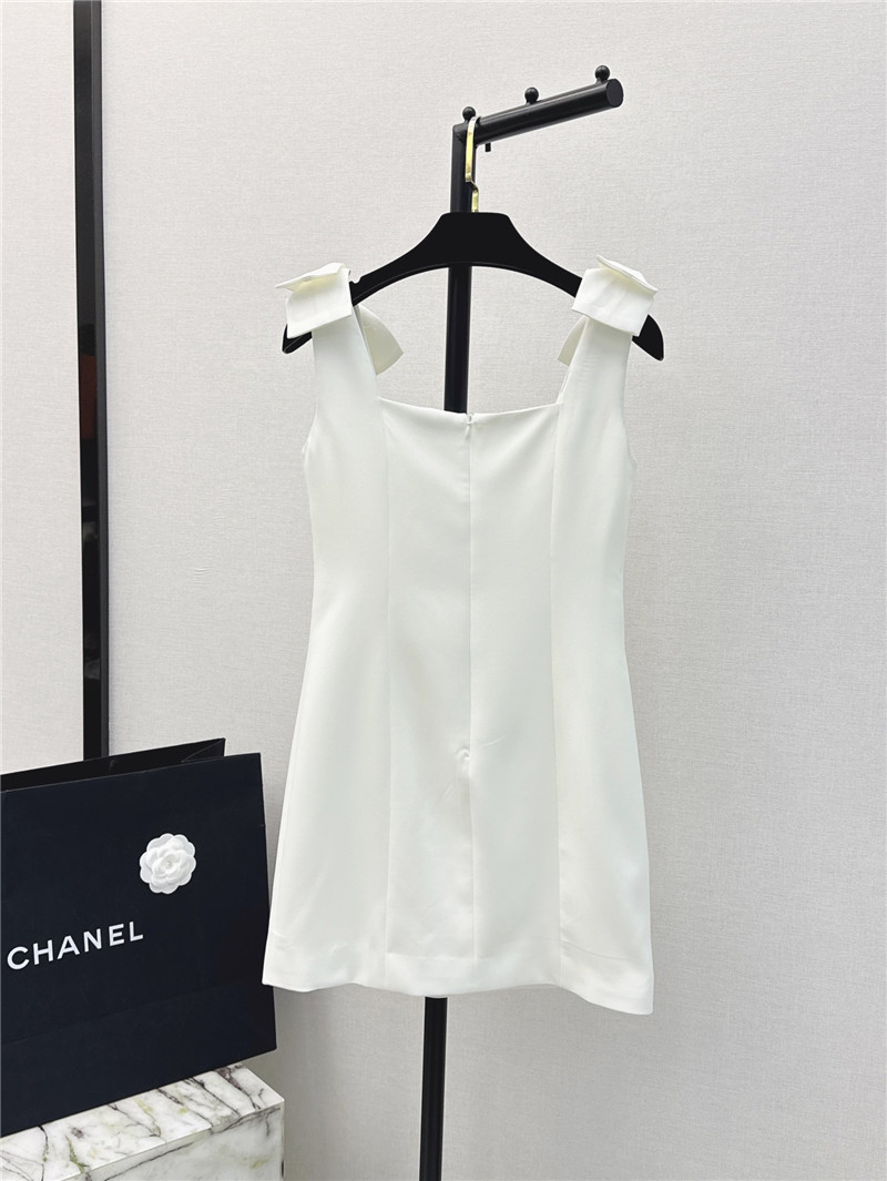 Ch**el new bow little black dress replica designer clothes