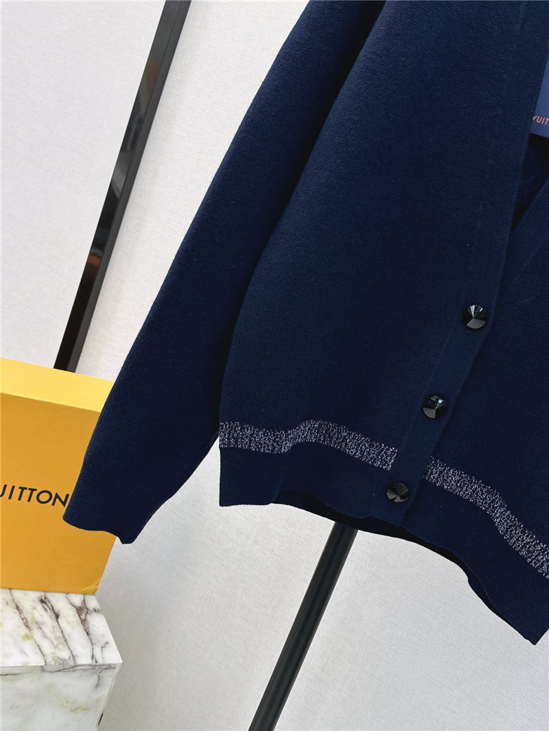 l0vis Vvtt0n lv double-sided v-neck knitted cardigan replica clothes