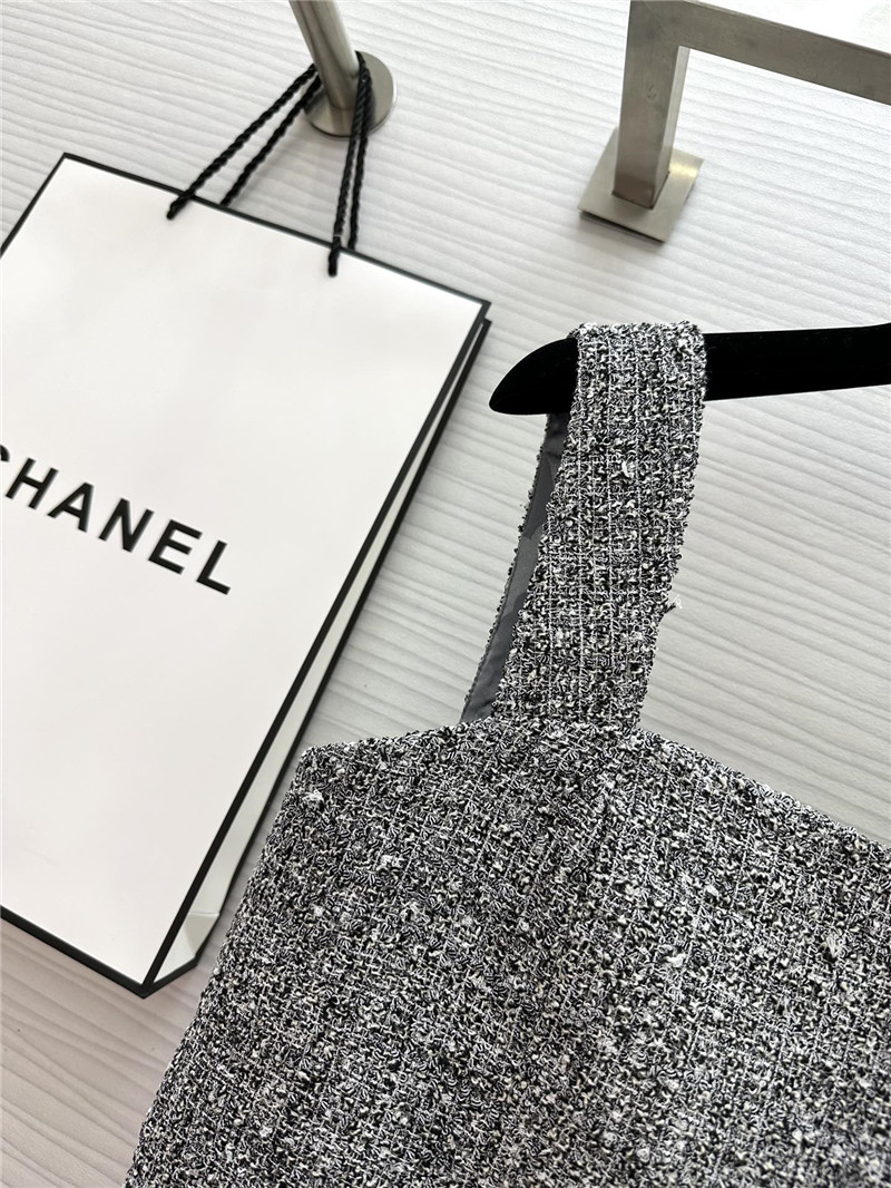 Ch**el woven short tube top replica designer clothes