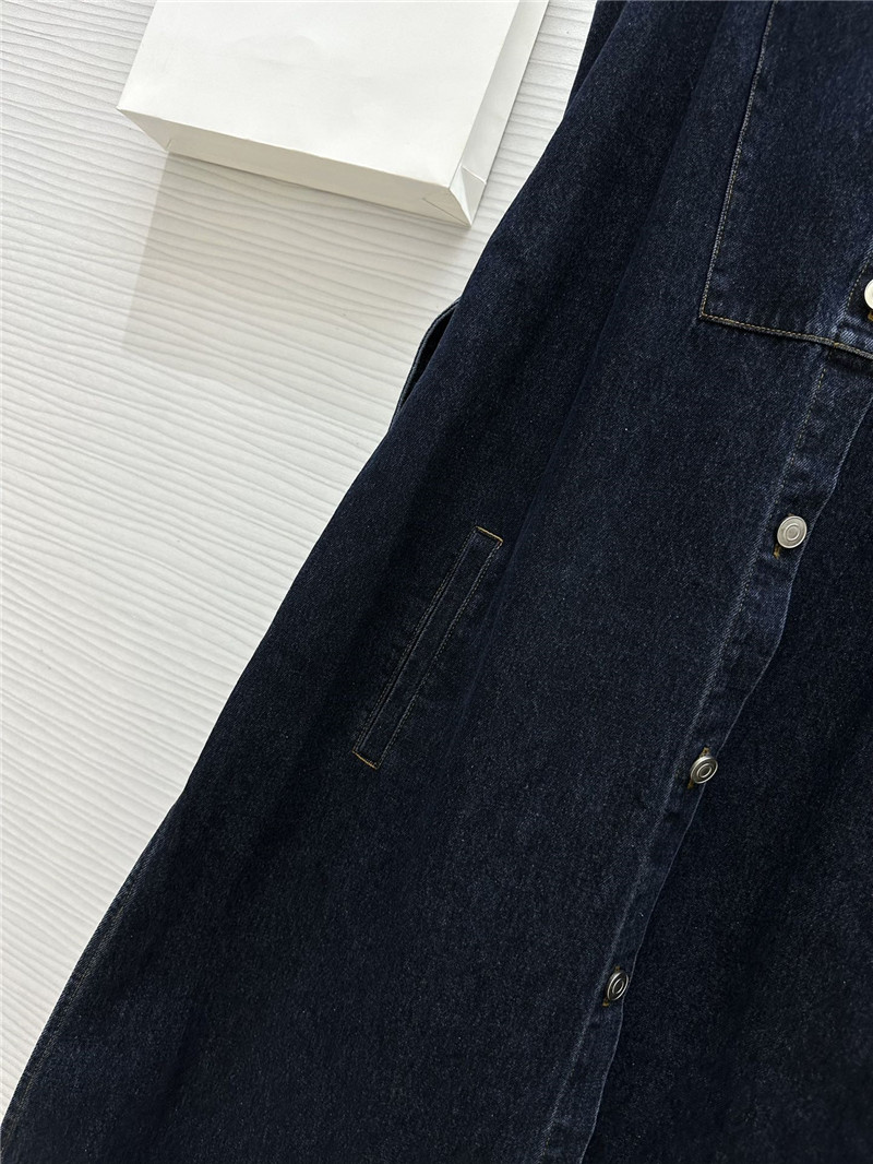L0ew* vintage washed denim dress replica clothing sites