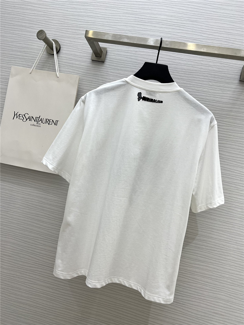Y51 heart flocked t-shirt replica d&g clothing