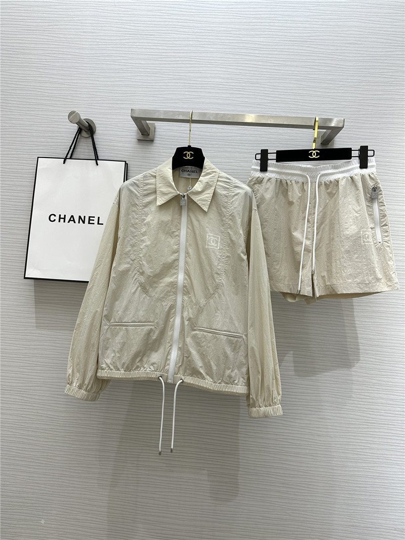 Ch**el vintage casual sun protection suit replica designer clothes