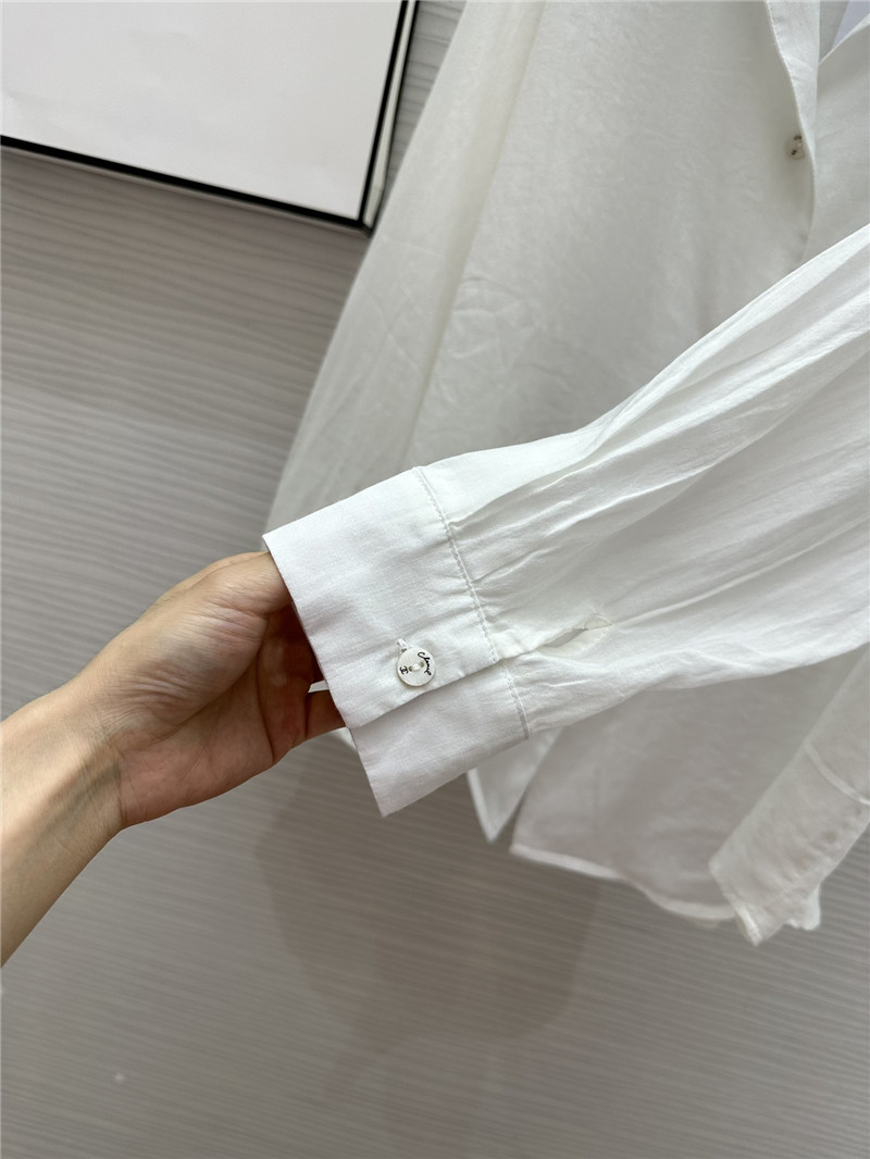 Ch**el linen white shirt cheap replica designer clothes