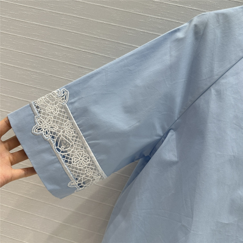 THOM BROWNE Polo shirt with cuff embroidery replicas clothes
