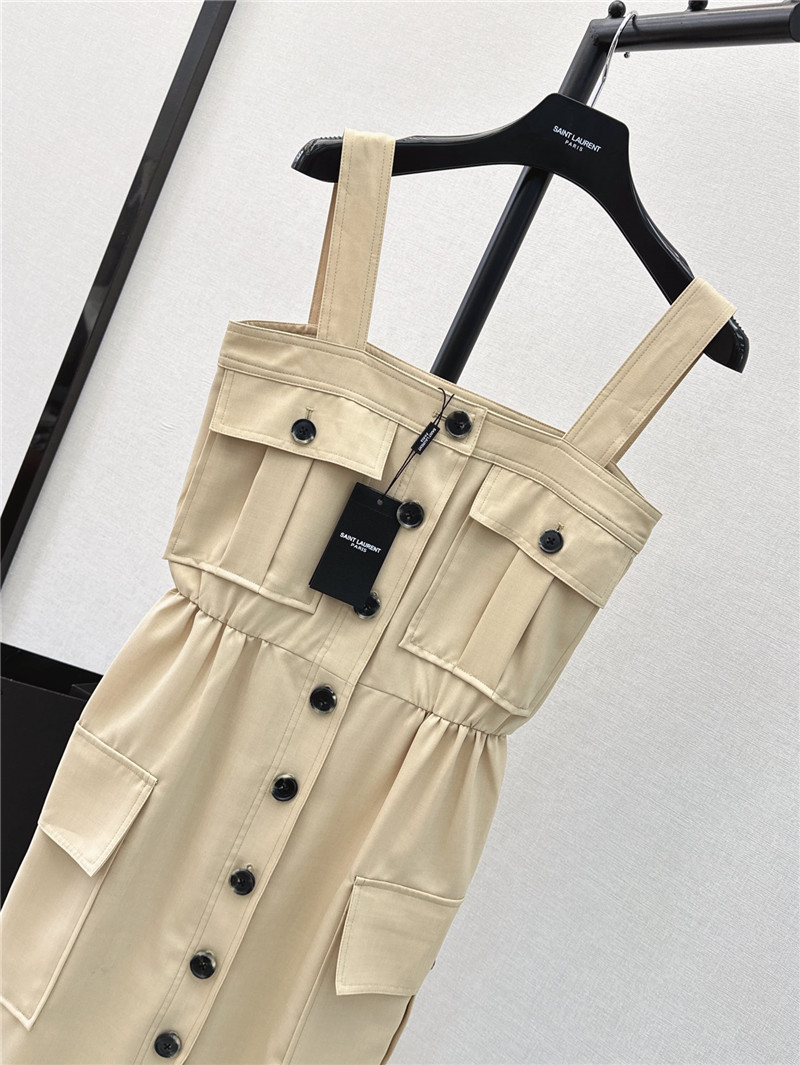 Y51 workwear style sling tube dress replica clothing