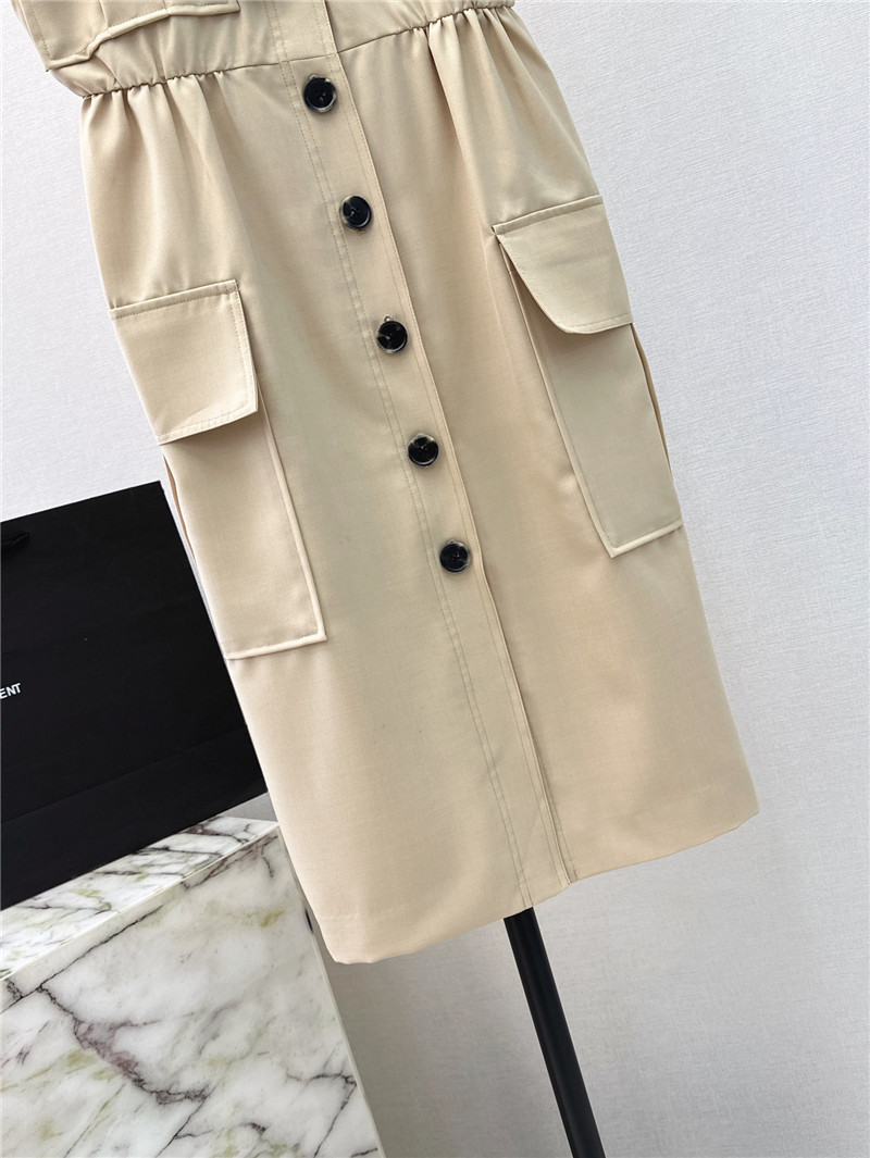 Y51 workwear style sling tube dress replica clothing