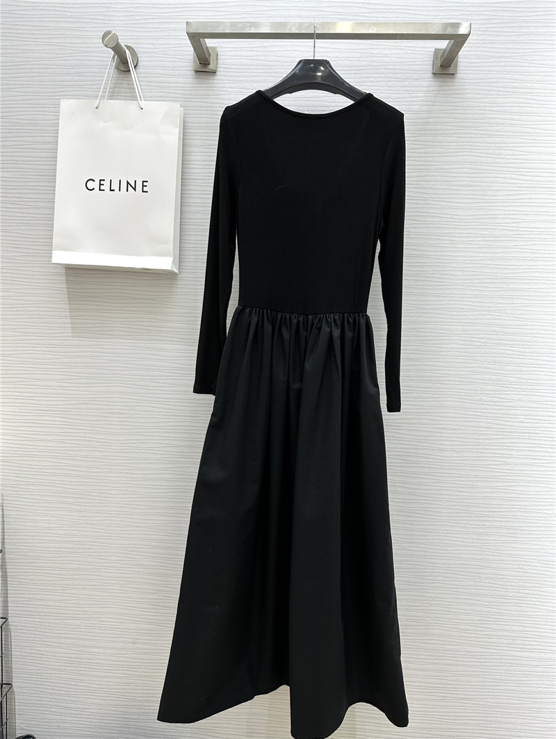 Ce1i*e u neck dress replica designer clothes