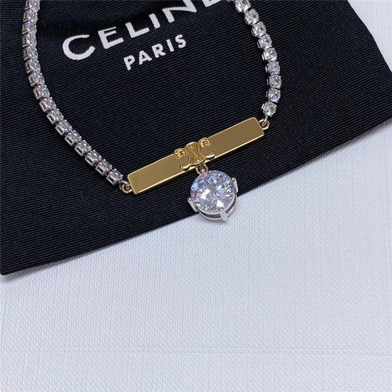 ce1i*e full D1am0nd chain pendant D1am0nd necklace