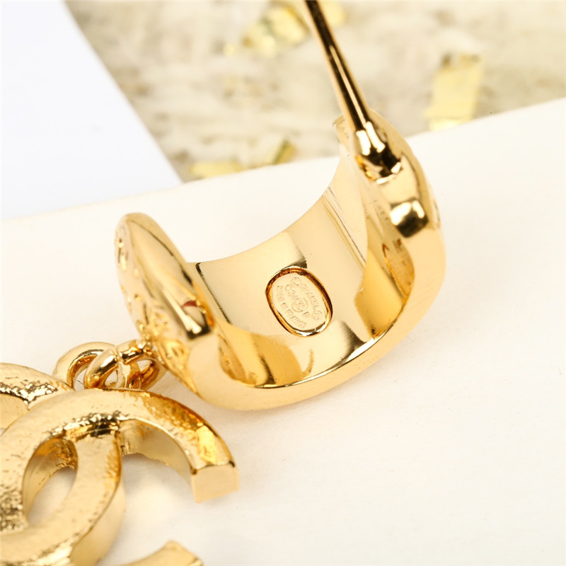 Ch**el letter earrings