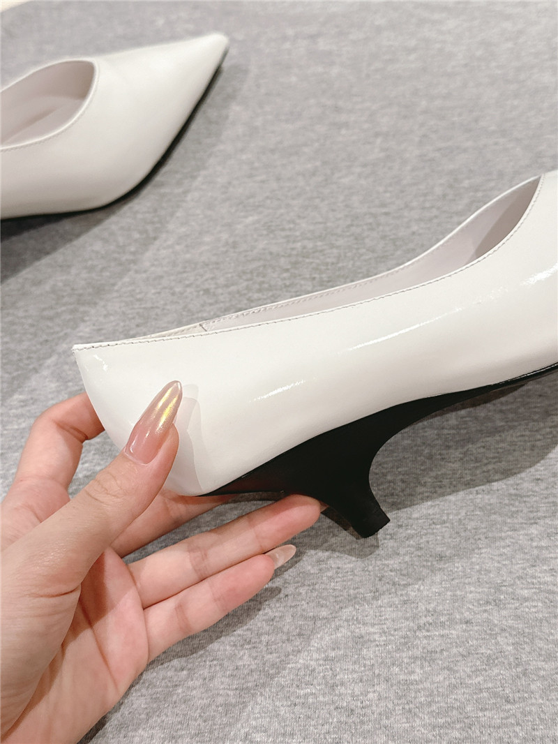 Totême Wedge-Heel Abrasivato Pumps in Bleached Sand