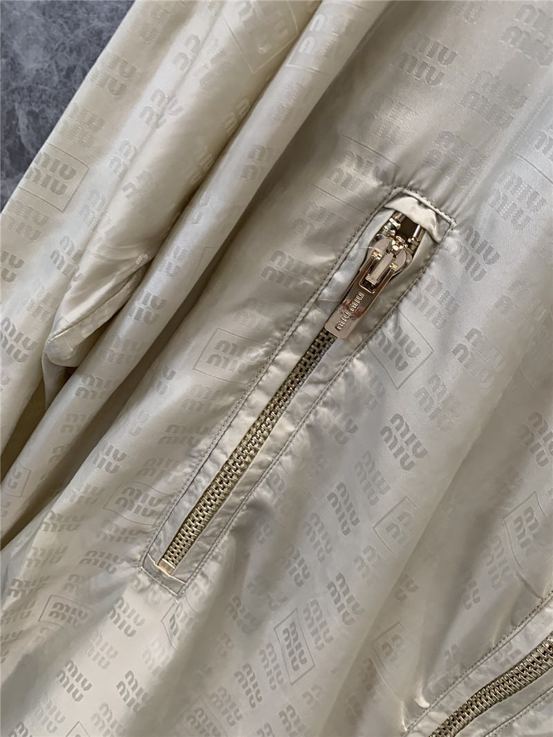 M1um1u casual hooded long coat replica clothing